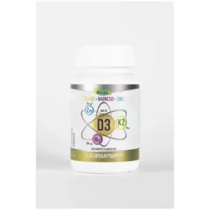 D3 + K2 + Magnesio + Zinc de Herba+| 30 Capsulas 1100 mg